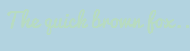 Image with Font Color B7DBC1 and Background Color B2D3E0